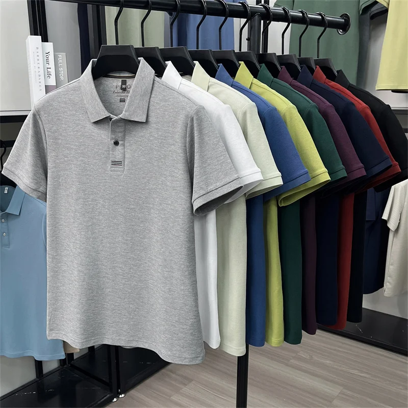 100% cotton men's polo shirt - Image 15