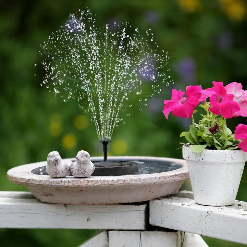 Solar-powered mini floating fountain set - Image 3