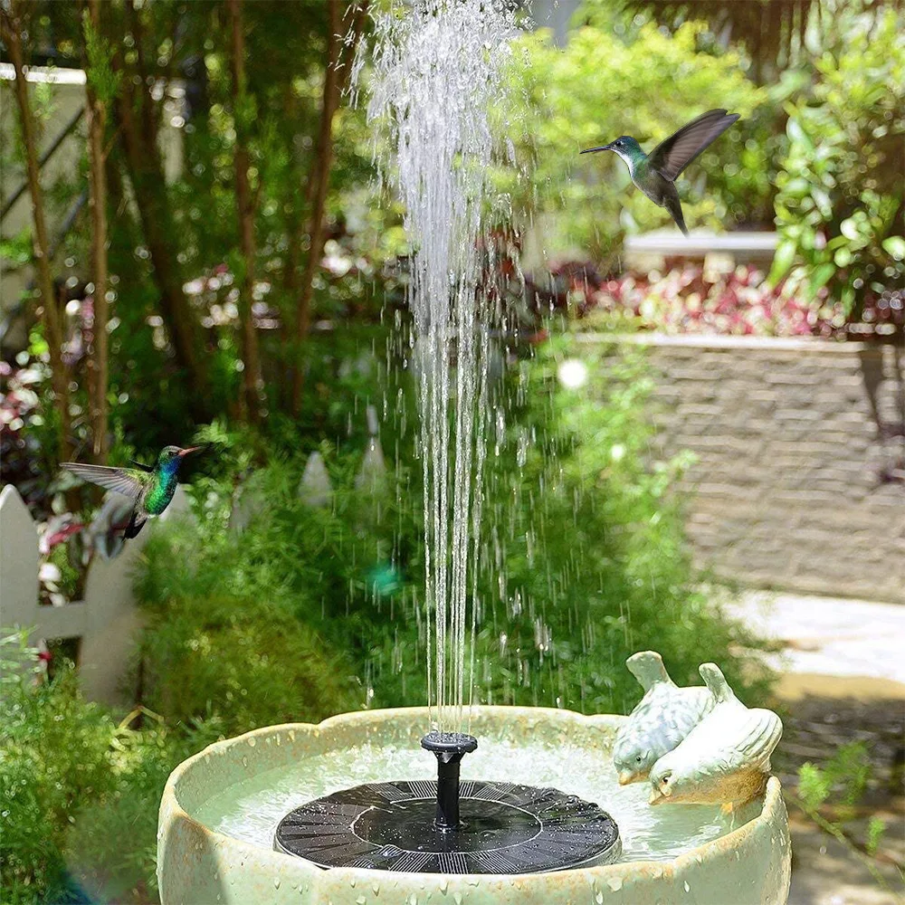 Solar-powered mini floating fountain set - Image 4