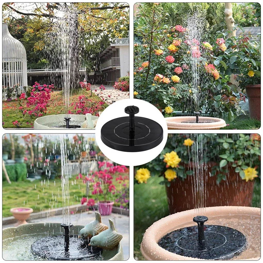 Solar-powered mini floating fountain set - Image 6