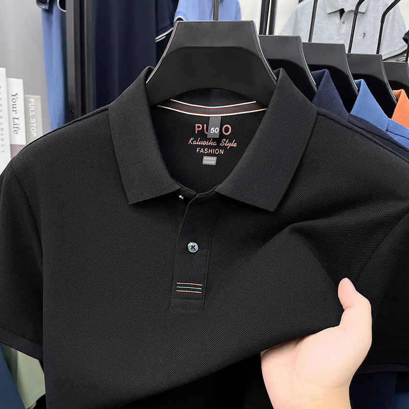 100% cotton men's polo shirt - Image 9