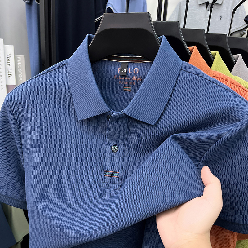 100% cotton men's polo shirt - Image 8