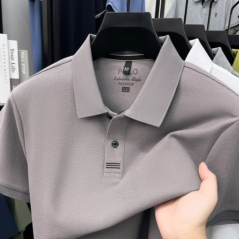 100% cotton men's polo shirt - Image 4