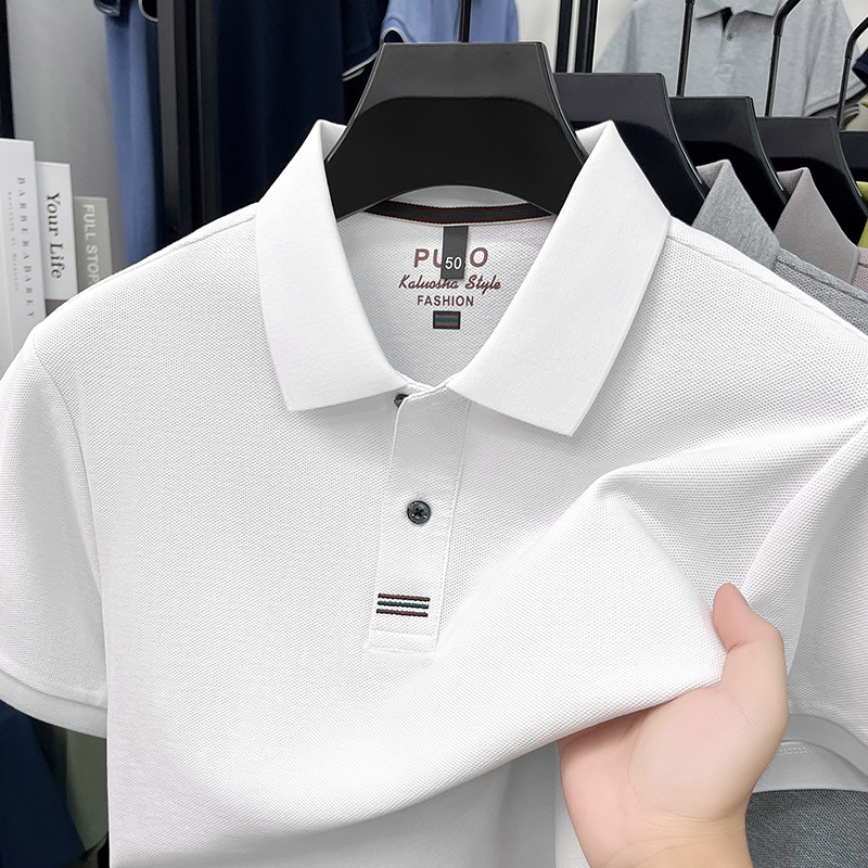 100% cotton men's polo shirt - Image 2