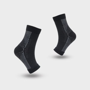 Open toe compression ankle socks