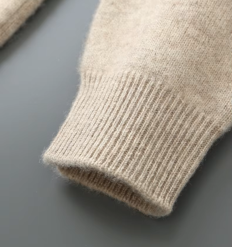 Full-zip wool men's cardigan - Image 10