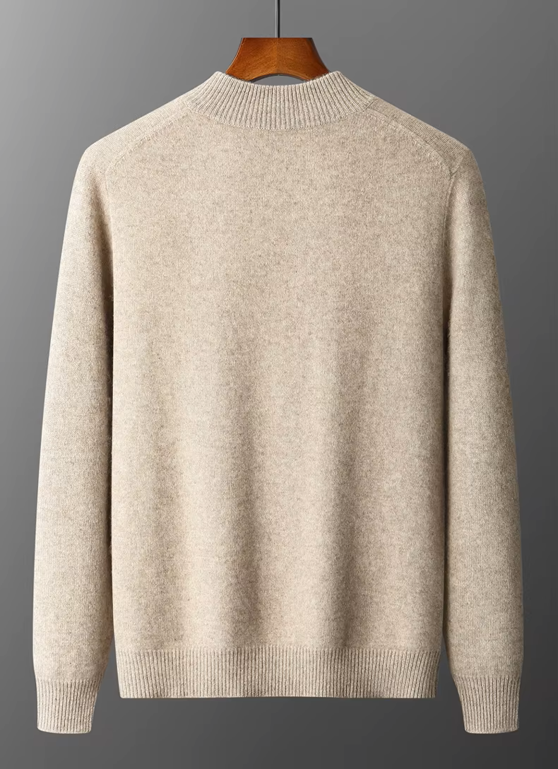 Full-zip wool men's cardigan - Image 8