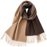 100% wool elegant fringe scarf