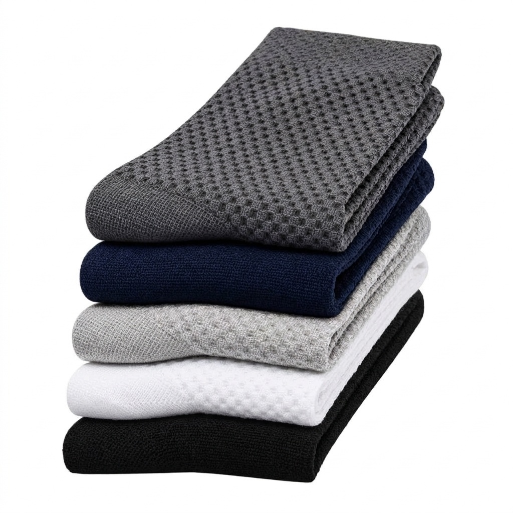 Men's mid-calf textured bamboo socks 5-pack - Image 6