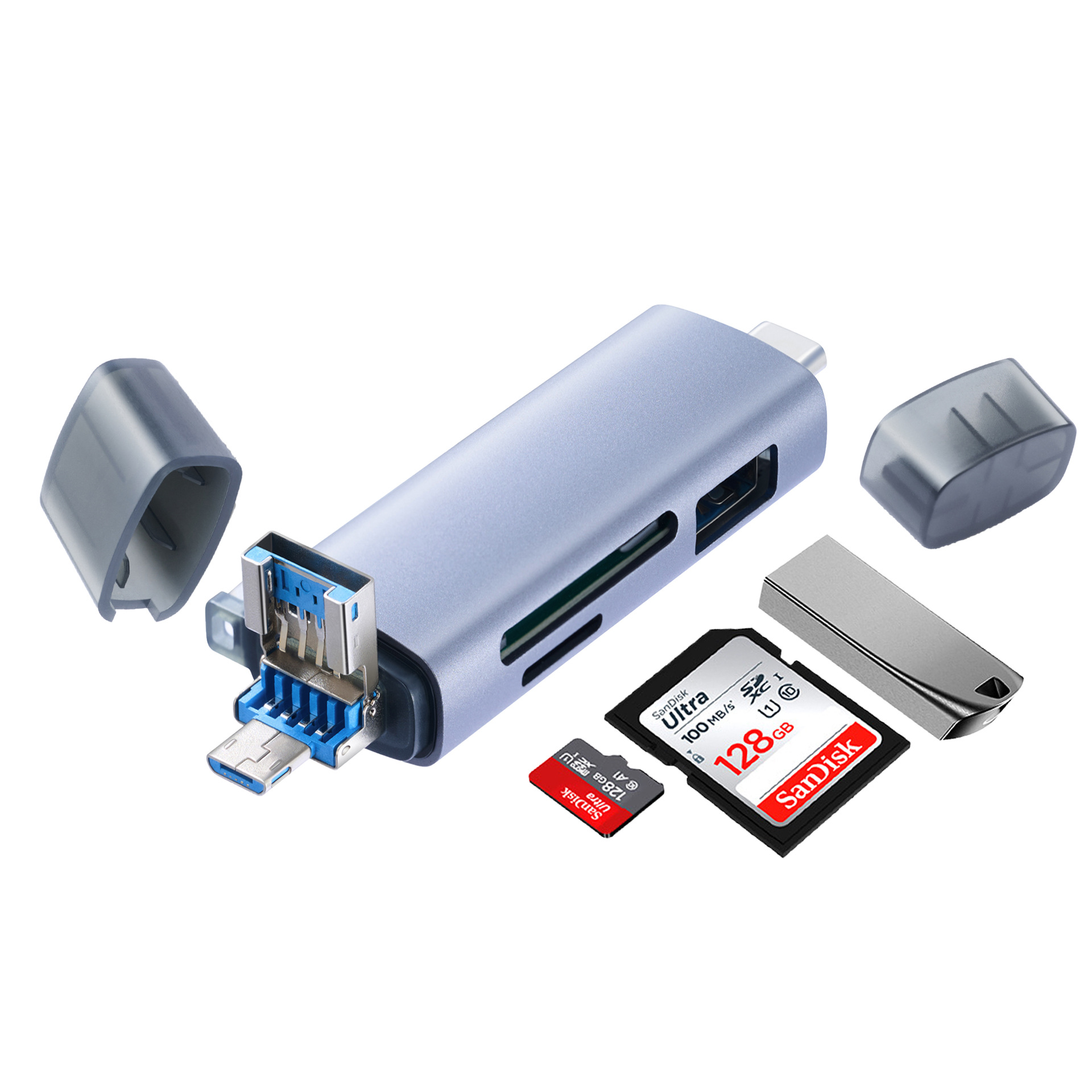 6 In 1 multi-connector OTG card reader - Image 3