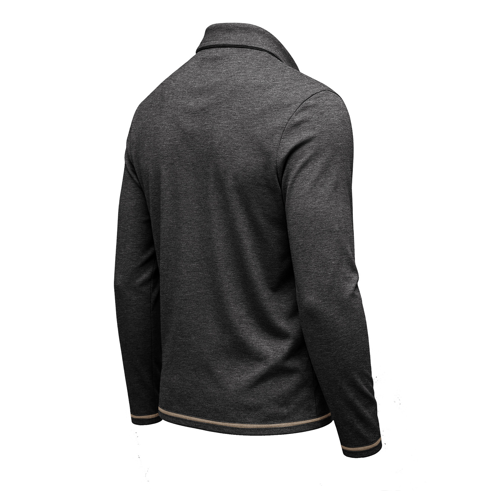 long-sleeve men's polo shirt - Image 11