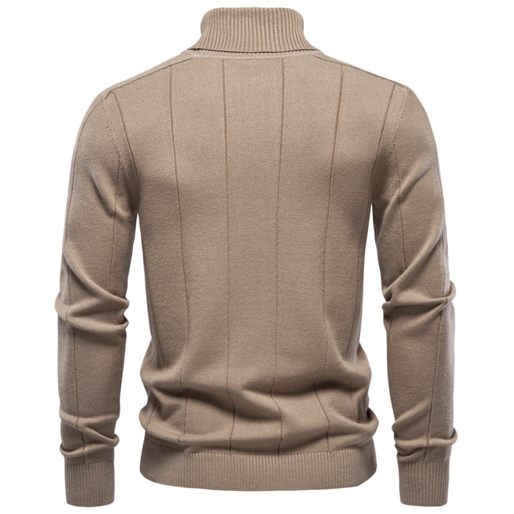 Slim fit men's turtleneck sweater - Image 8