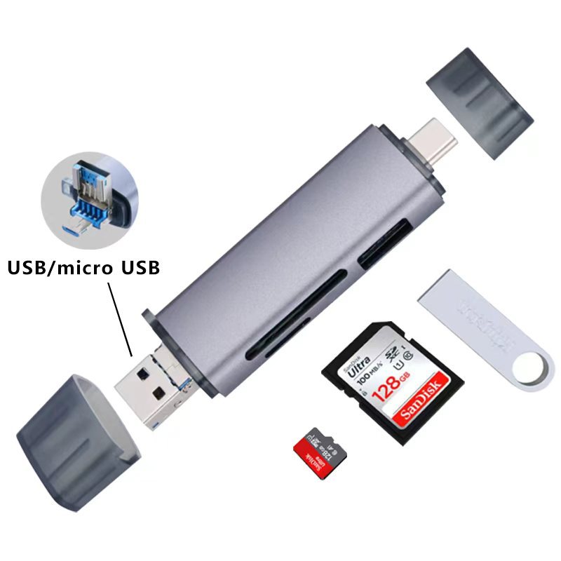 6 In 1 multi-connector OTG card reader - Image 4