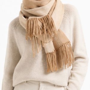 Wool women's winter scarf