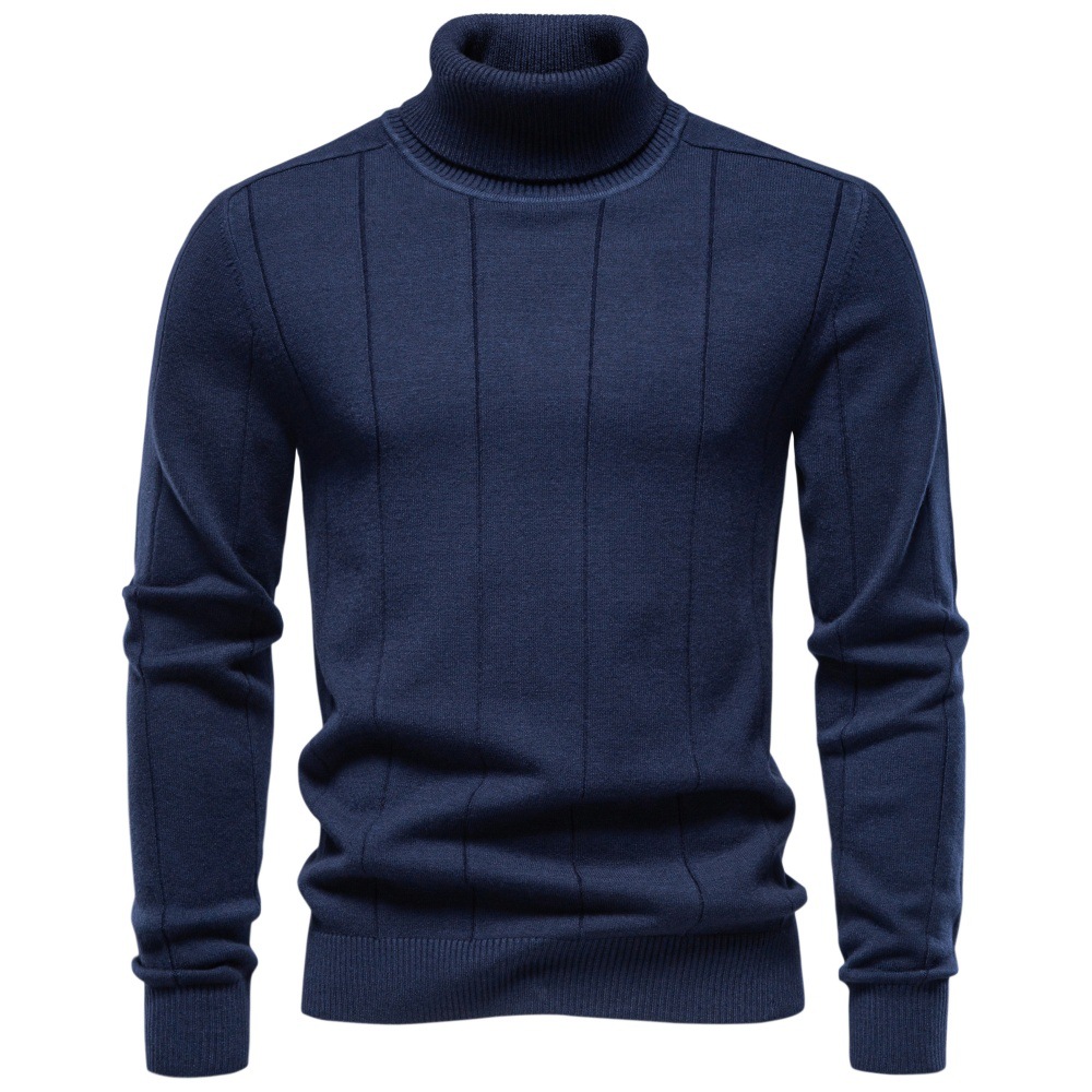 Slim fit men's turtleneck sweater - Image 6