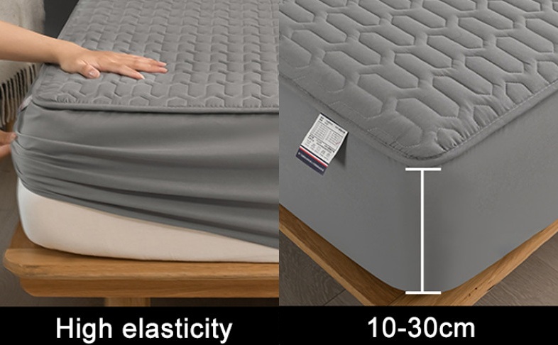 Quilted water-resistant fitted mattress protector - Image 13