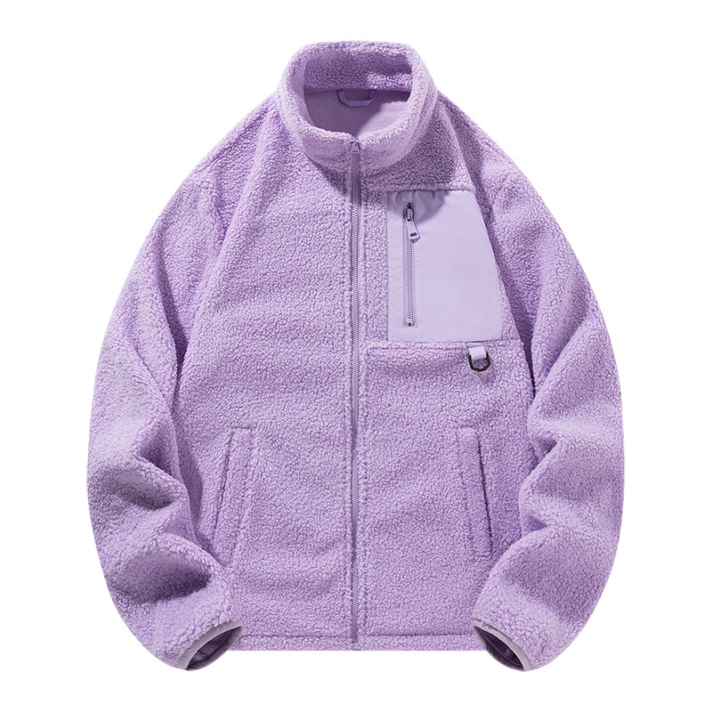 Teddy fleece stand up collar outdoor women's jacket - Image 25