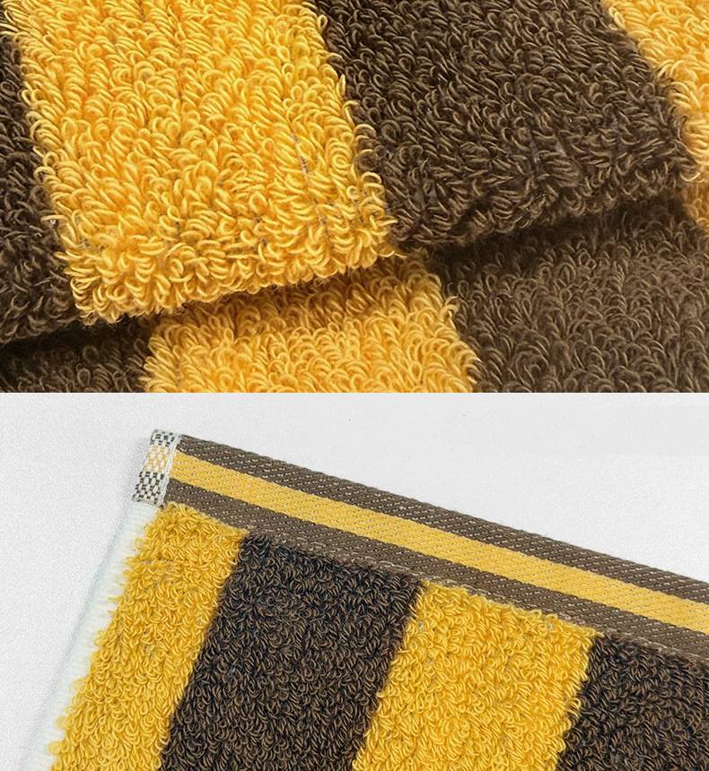 100% cotton striped bathroom towel - Image 14