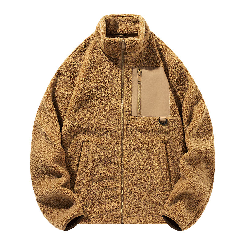Teddy fleece stand up collar outdoor women's jacket - Image 26