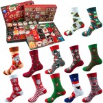Advent countdown surprise socks box
