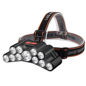 11-LEDs rechargeable headlamp