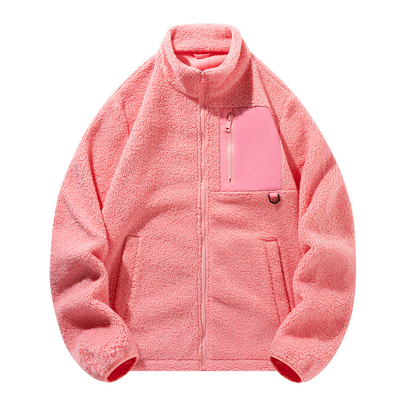 Teddy fleece stand up collar outdoor women's jacket - Image 24