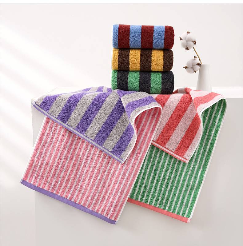 100% cotton striped bathroom towel - Image 13