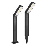 L-shaped solar LED garden light
