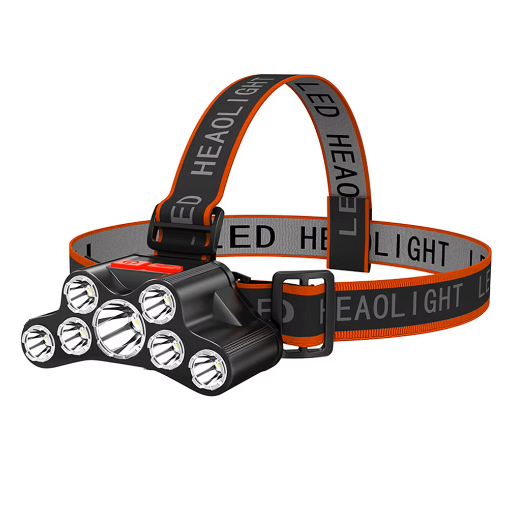 7-LED USB-rechargeable outdoor headlamp - Image 2