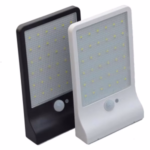 Solar-powered motion sensor LED wall light