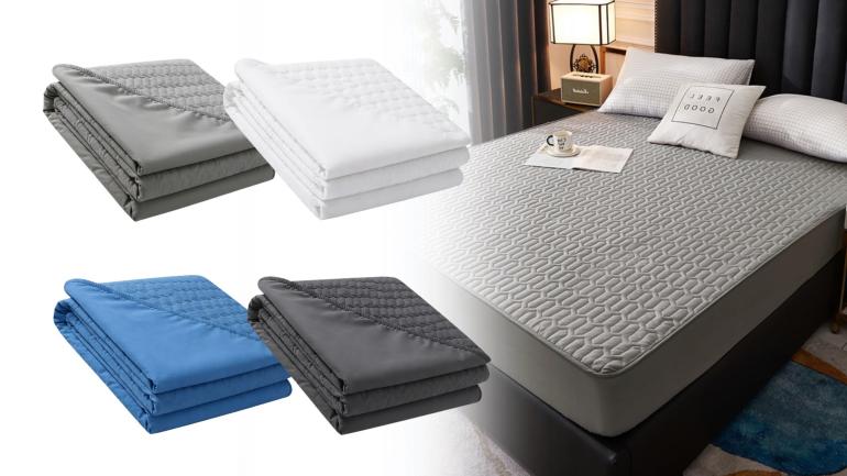 Quilted water-resistant fitted mattress protector - Image 7