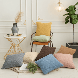 Soft fleecy cushion cover