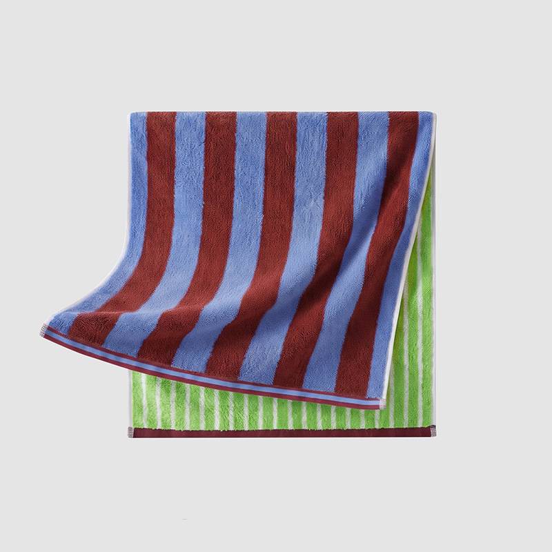 100% cotton striped bathroom towel - Image 2