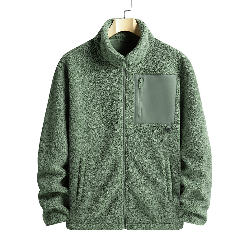 Teddy fleece stand up collar outdoor women's jacket - Image 8