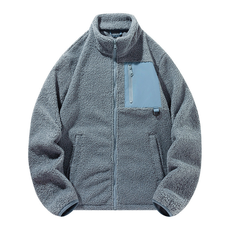 Teddy fleece stand up collar outdoor women's jacket - Image 3