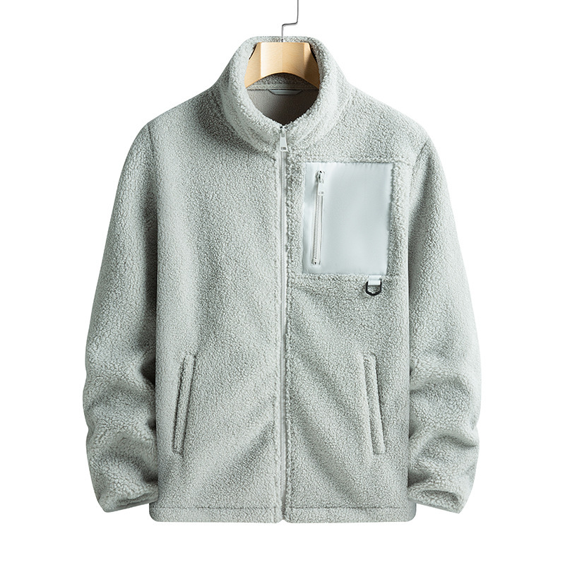Teddy fleece stand up collar outdoor women's jacket - Image 7