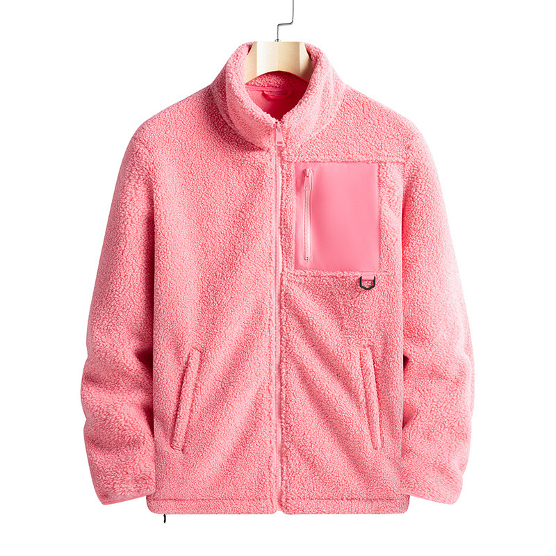 Teddy fleece stand up collar outdoor women's jacket - Image 6