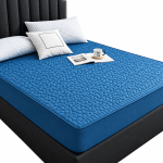 Quilted water-resistant fitted mattress protector