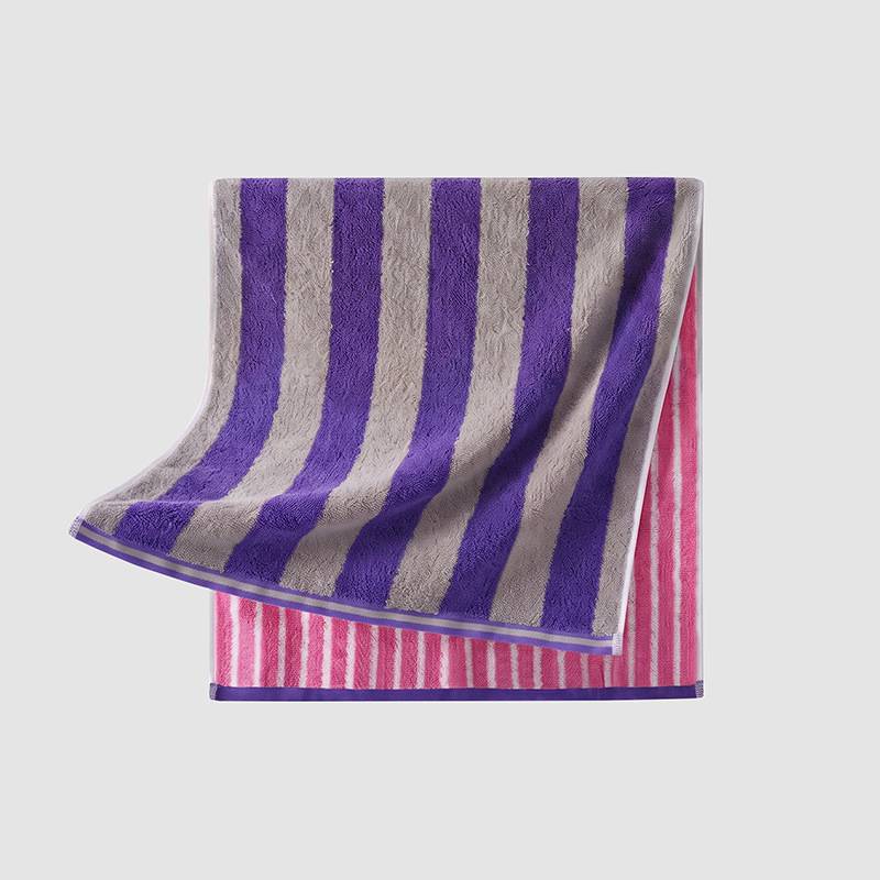 100% cotton striped bathroom towel - Image 5